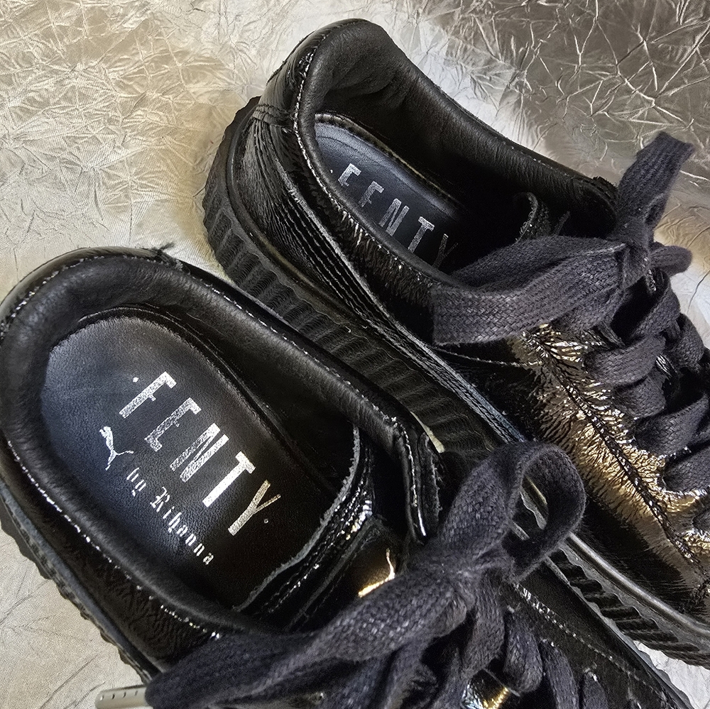 FENTY/PUMA Black Sneakers SZ 7.5 - Picture 5 of 14